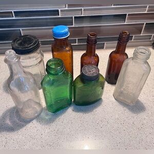 Antique and vintage bottles, 8 total